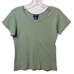 Cooperative Short Sleeve Top Olive Size:  S/M